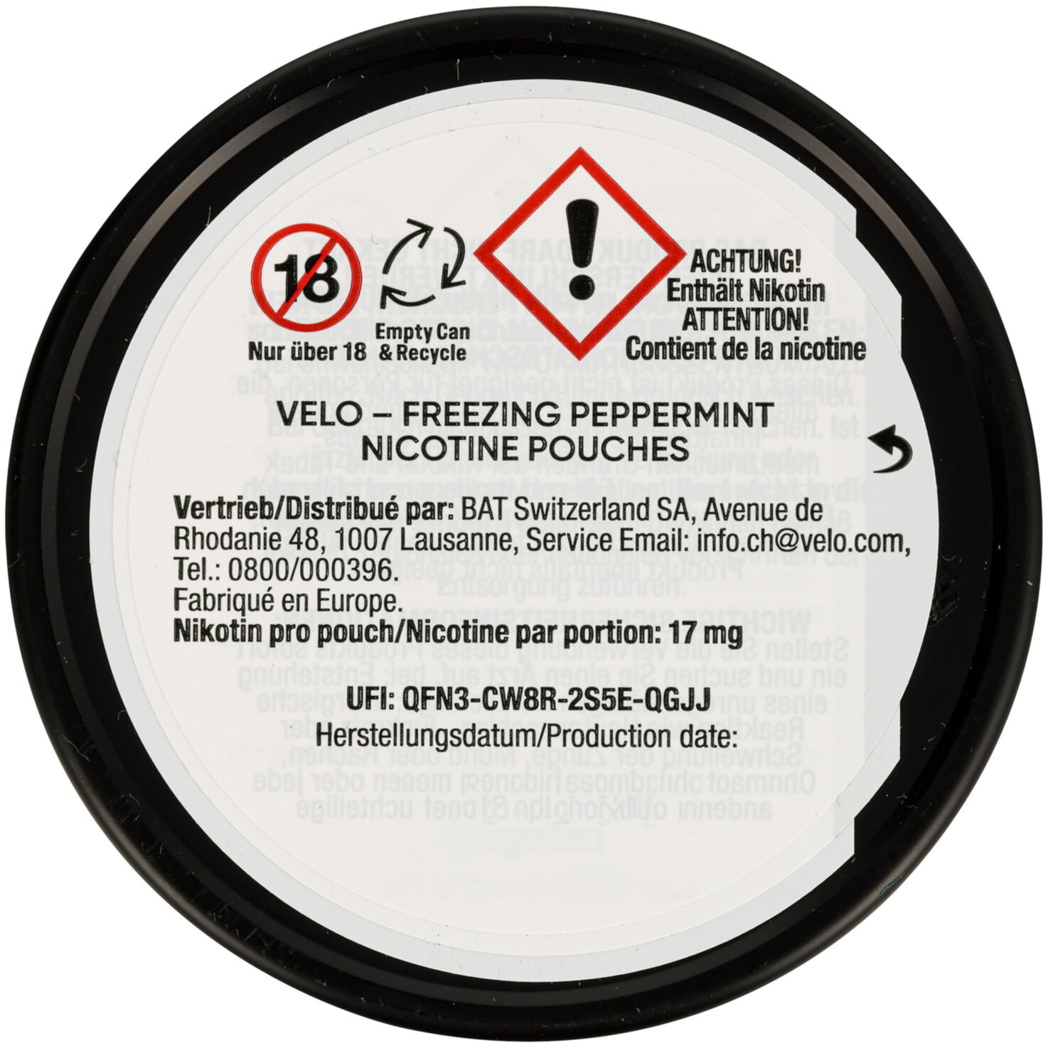 Velo Xtra Freeze max
