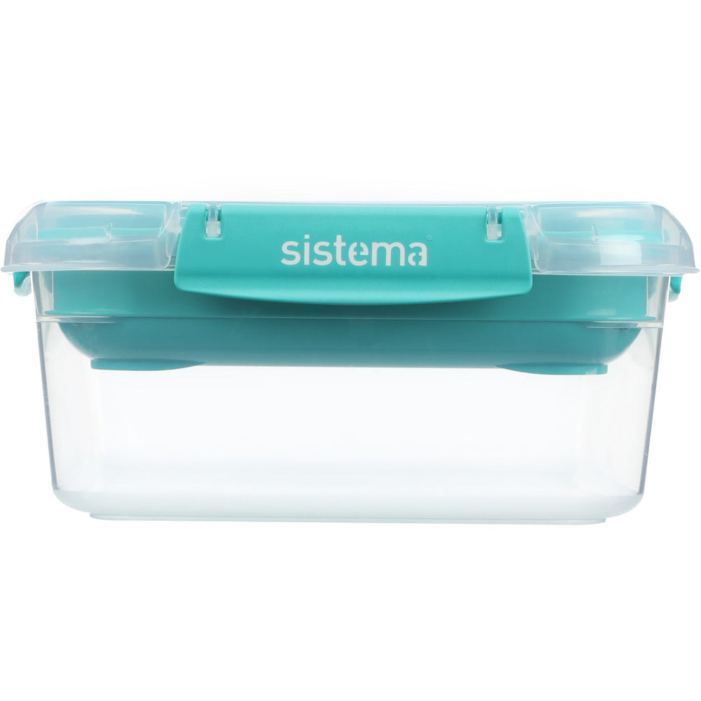Køb Sistema Minty Teal Rectangle Stax To Go Madkasse 2.2L | Luksusbaby