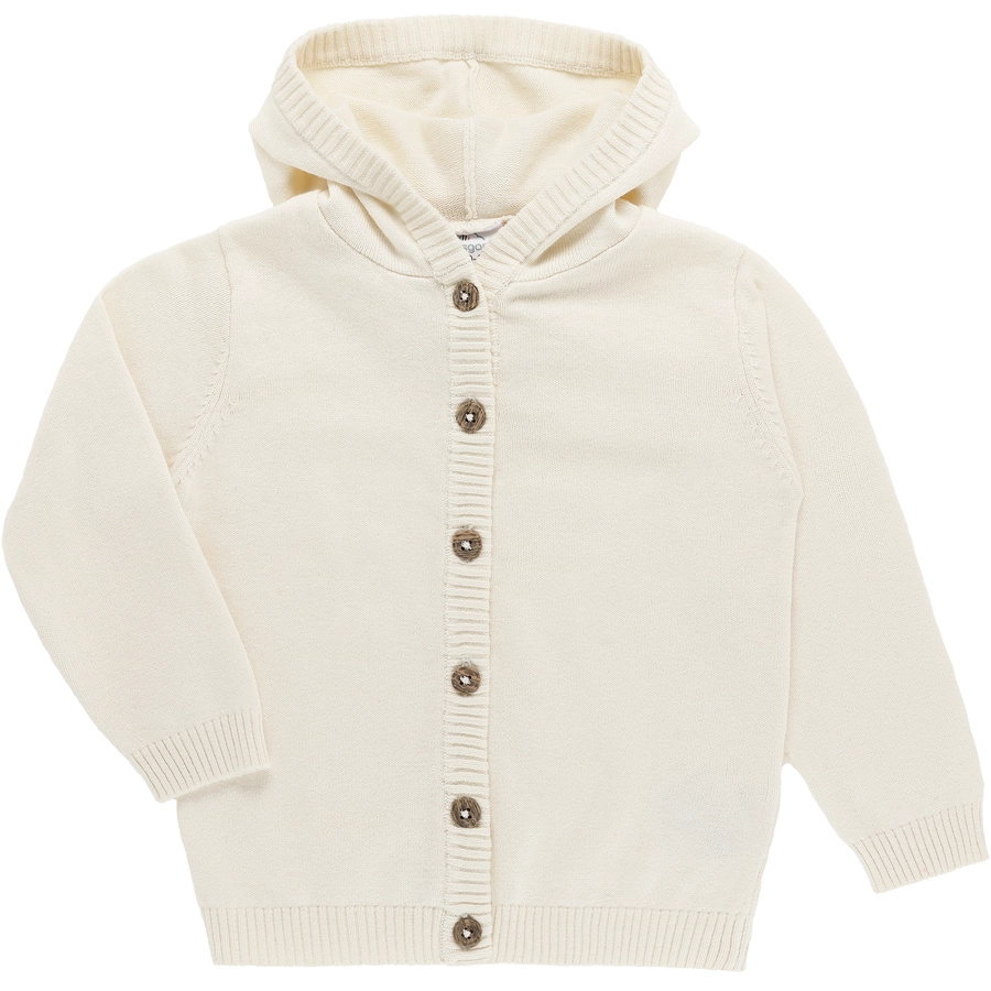 kindsgard Strickjacke mit Kapuze strikka creme