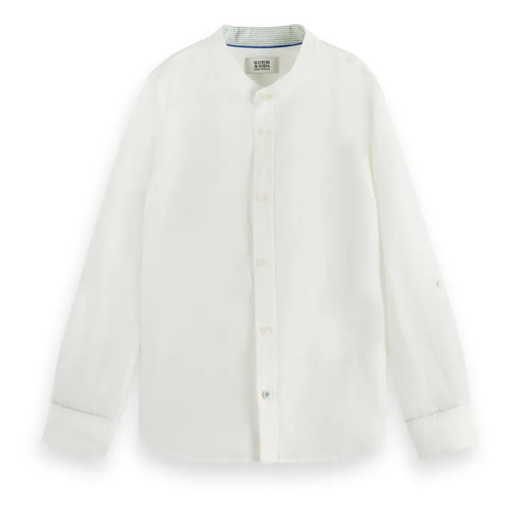Scotch & Soda Chemise Col Mao | Blanc