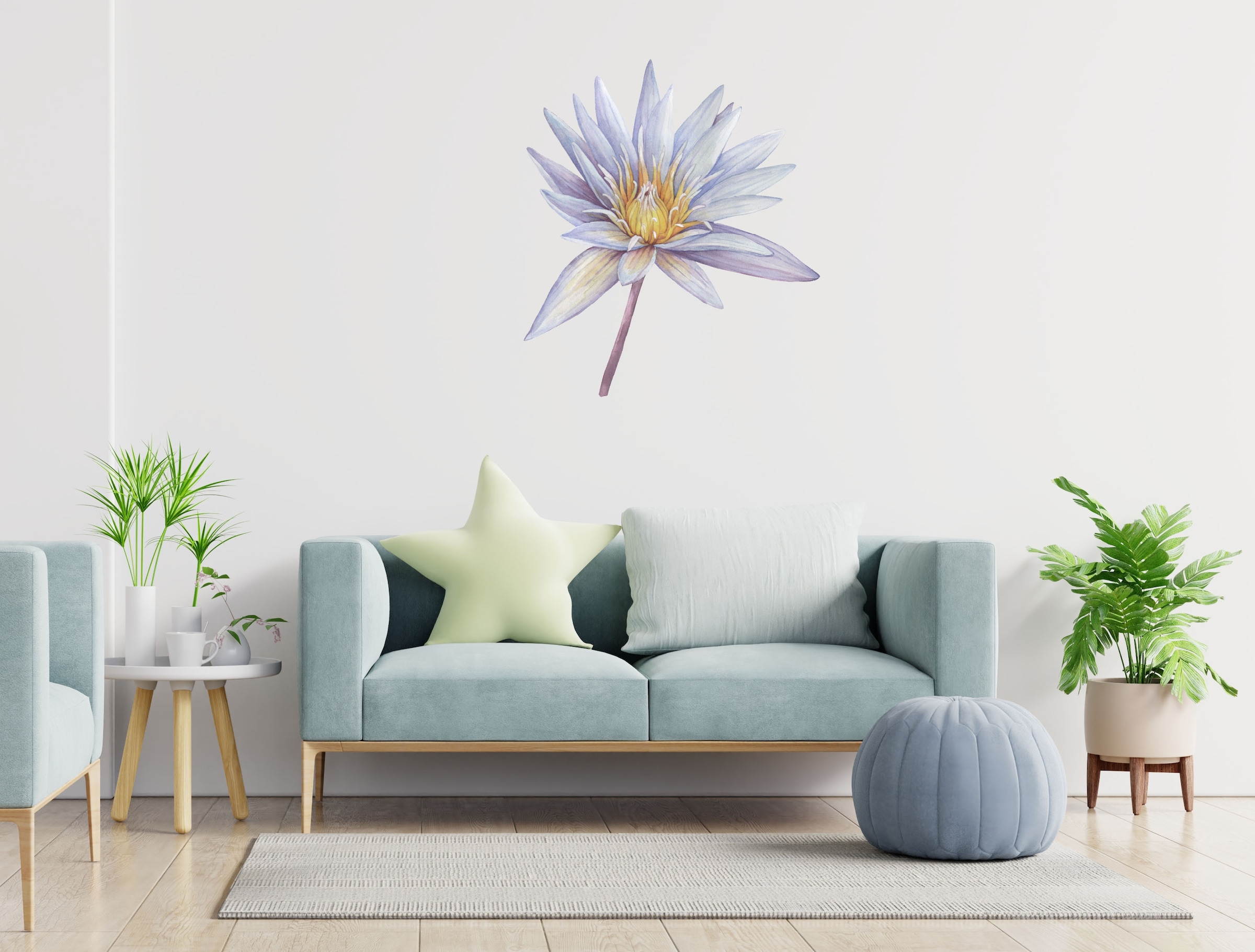 queence Wandtattoo »Sahara« Rosen, selbstklebend, Wandsticker, Sticker, gross