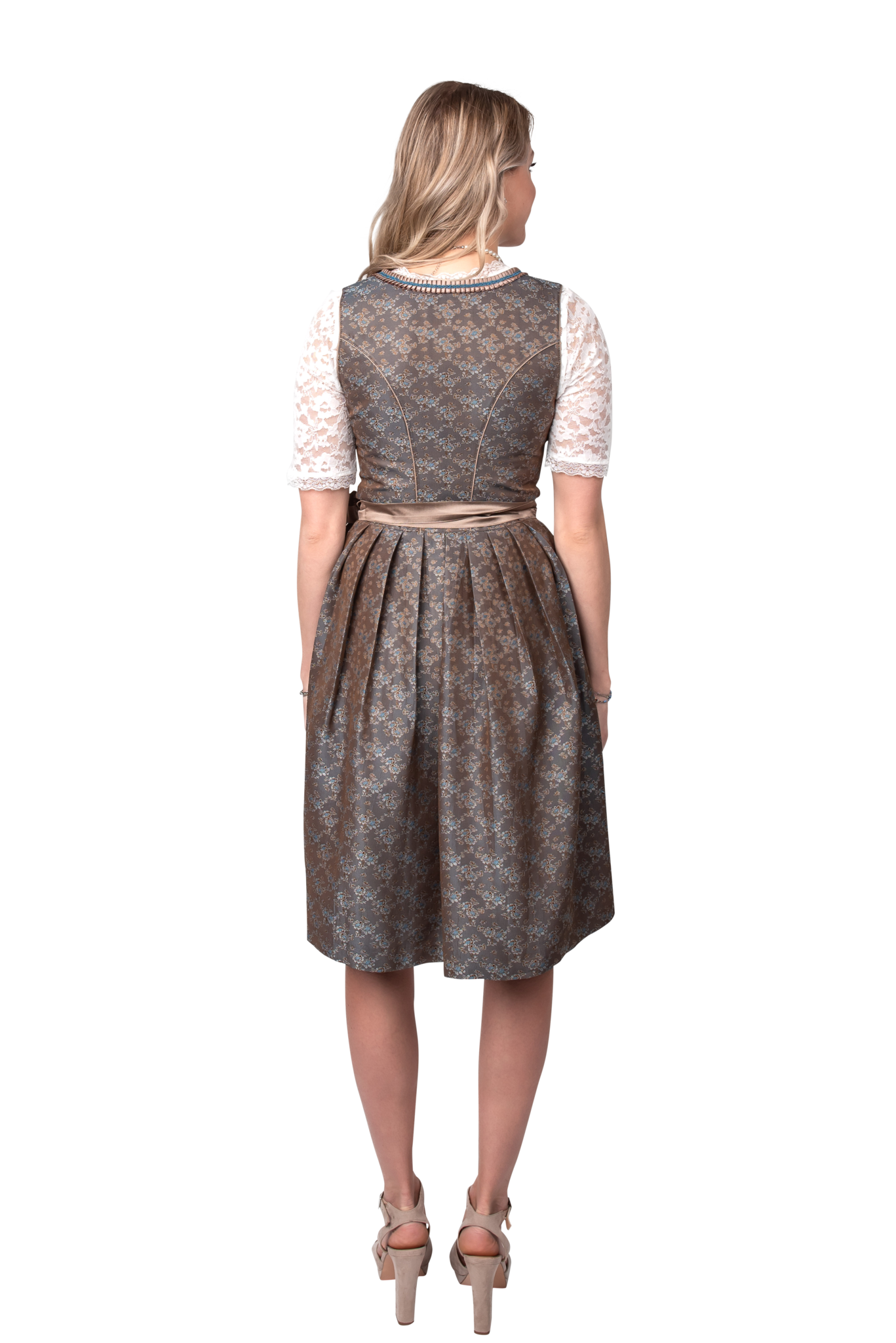 Groene Dirndl Jurk Oktoberfest Dames Jaquard