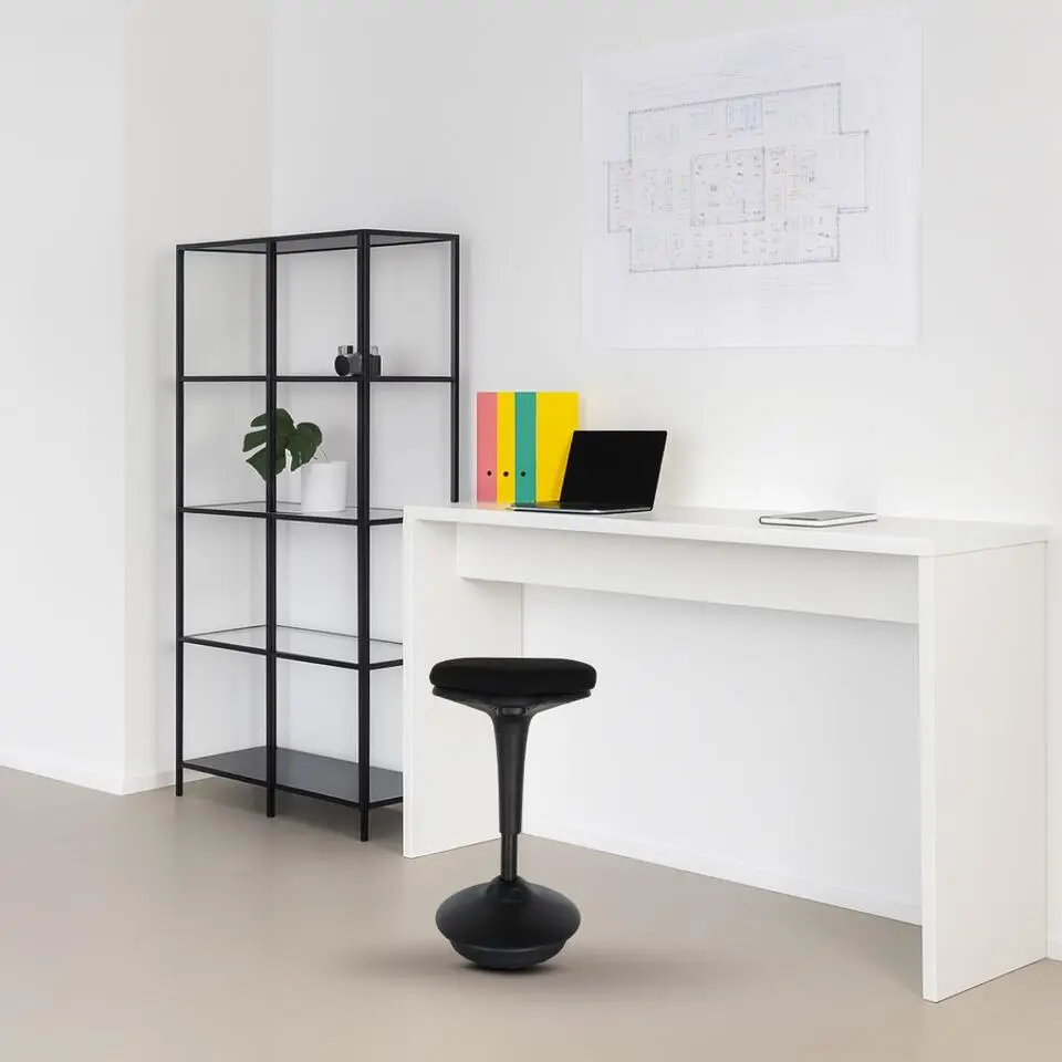 Ergonomische zit-sta kruk / wiebelkruk Base - Zwart