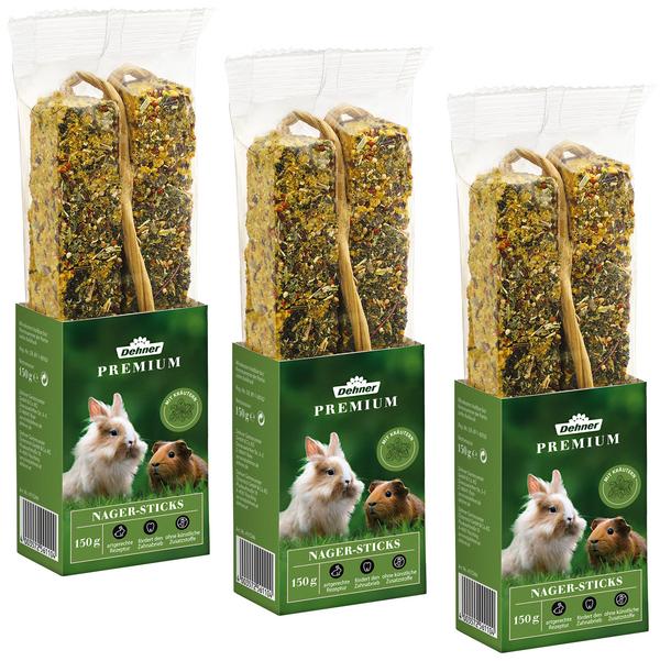 Dehner Premium Nager-Sticks, 3 x 150 g
