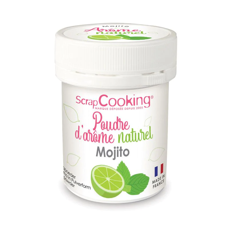 Arôme alimentaire naturel en poudre goût mojito 15 g Scrapcooking