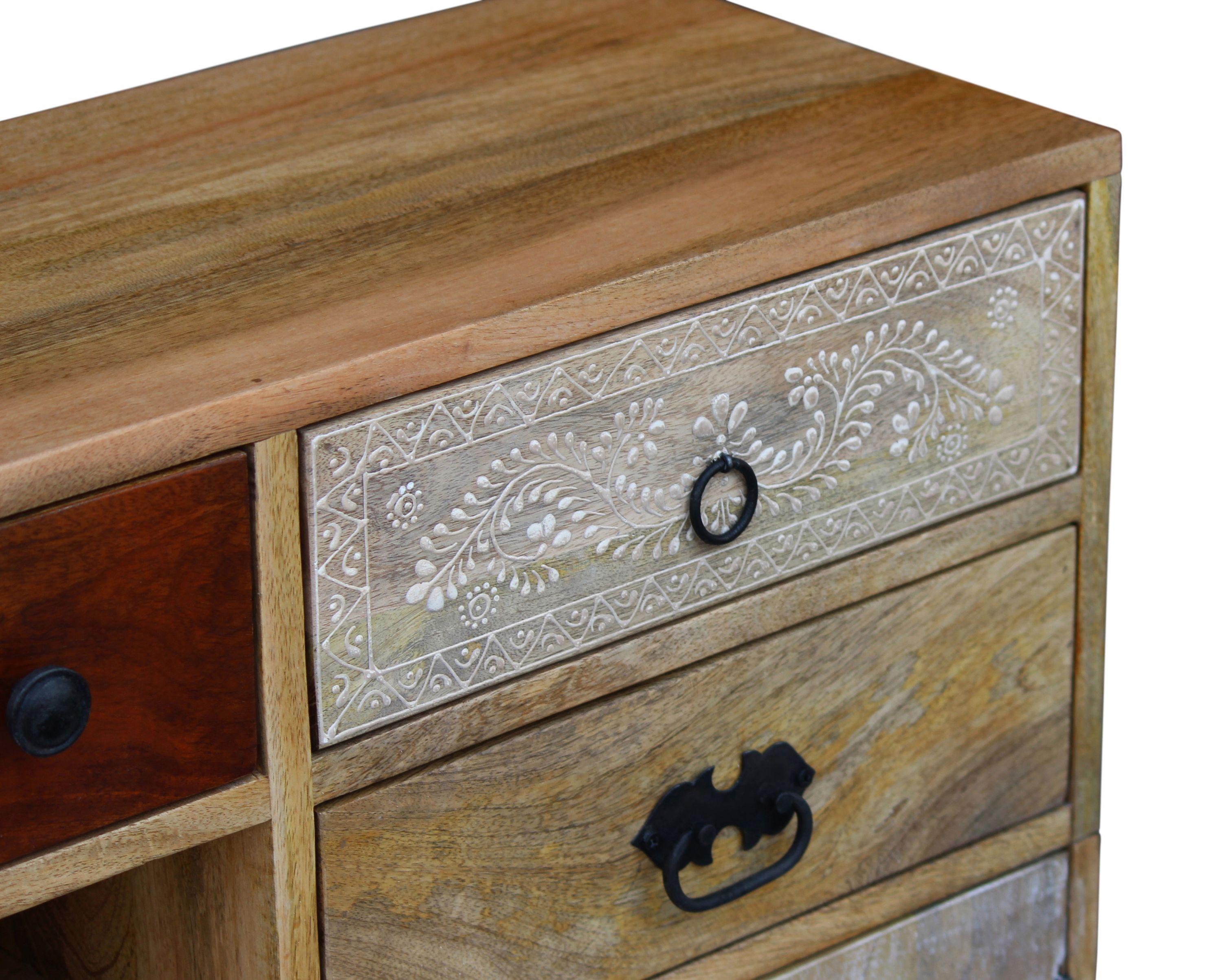 Sideboard Holz Vintage REMI 140 x 80 cm