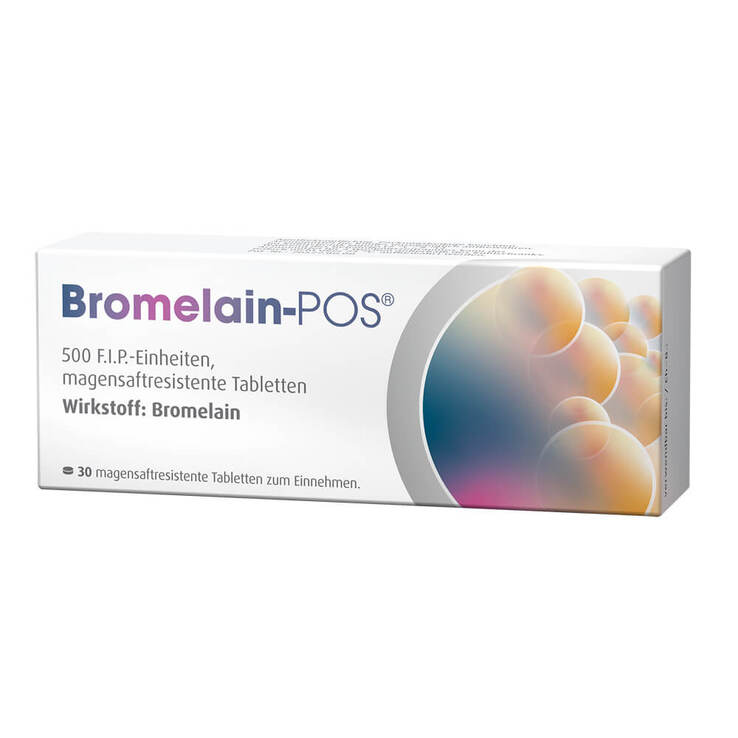 Bromelain POS magensaftresistente Tabletten, 30 St