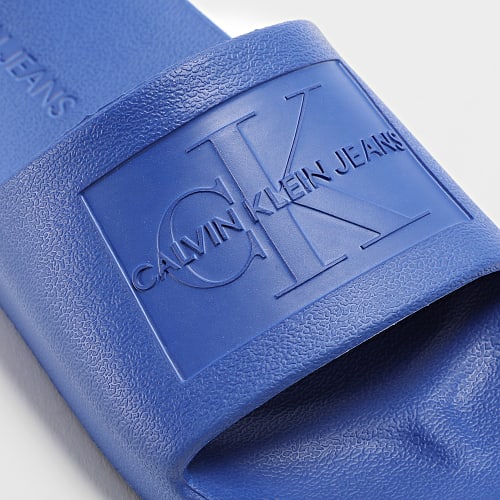 Claquettes Femme Slide Monogram Debossed 0060 Rich Navy