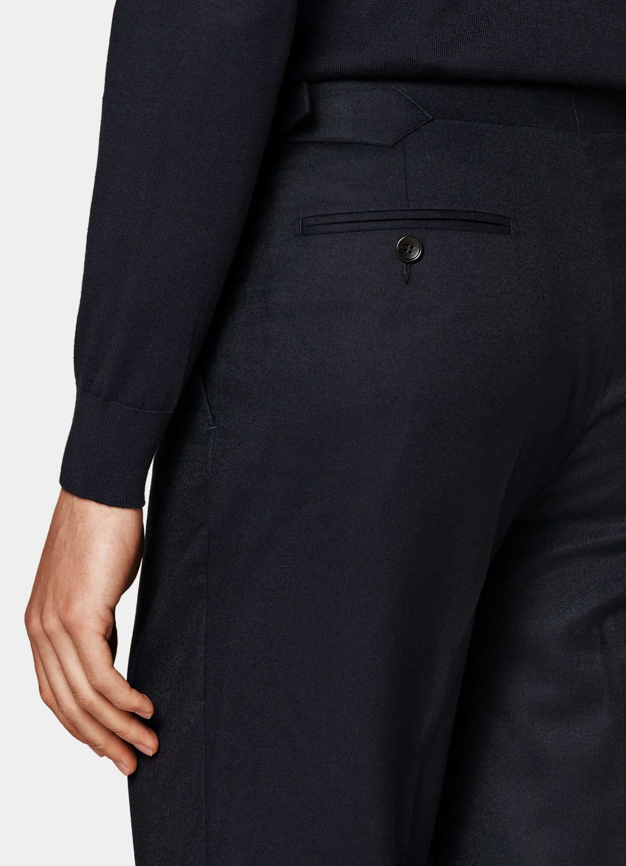 Pantalon Slim Leg Straight bleu marine