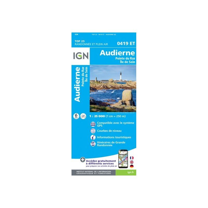 Audierne / Pointe Du Raz - Carte topographique