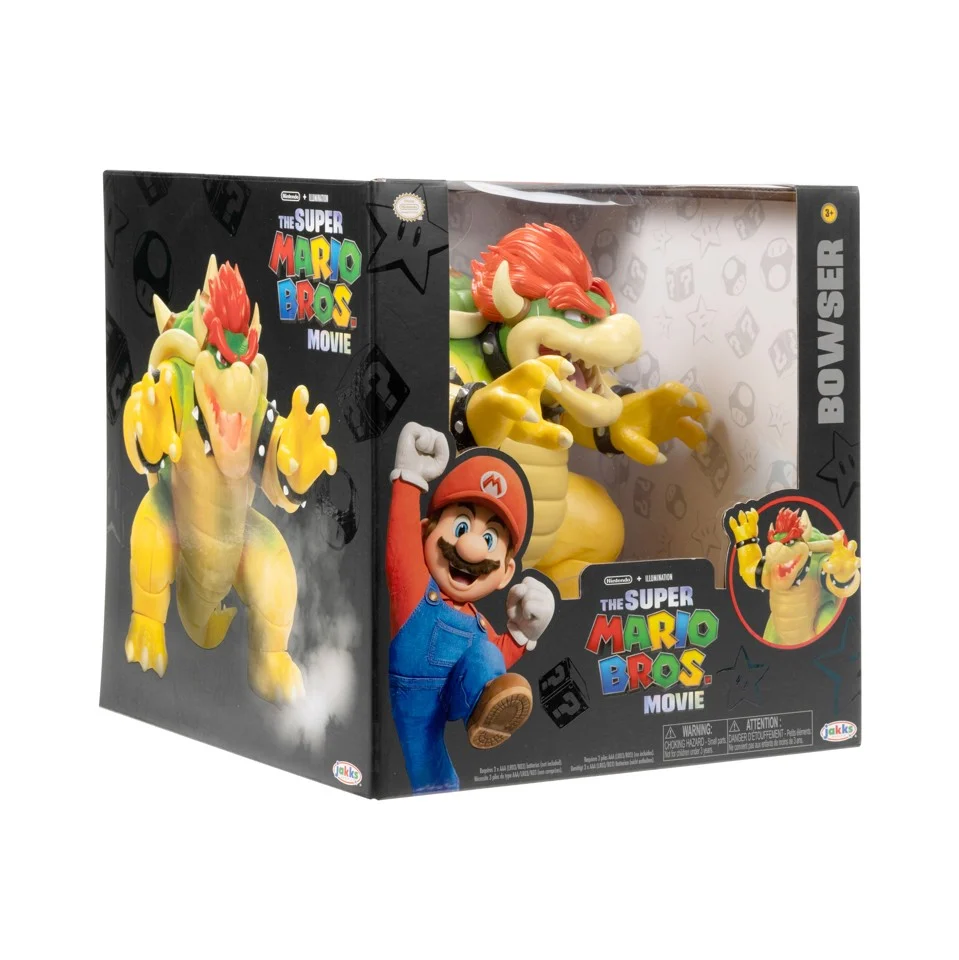 Super Mario Movie - Ildåndende Bowser-figur (18 cm)