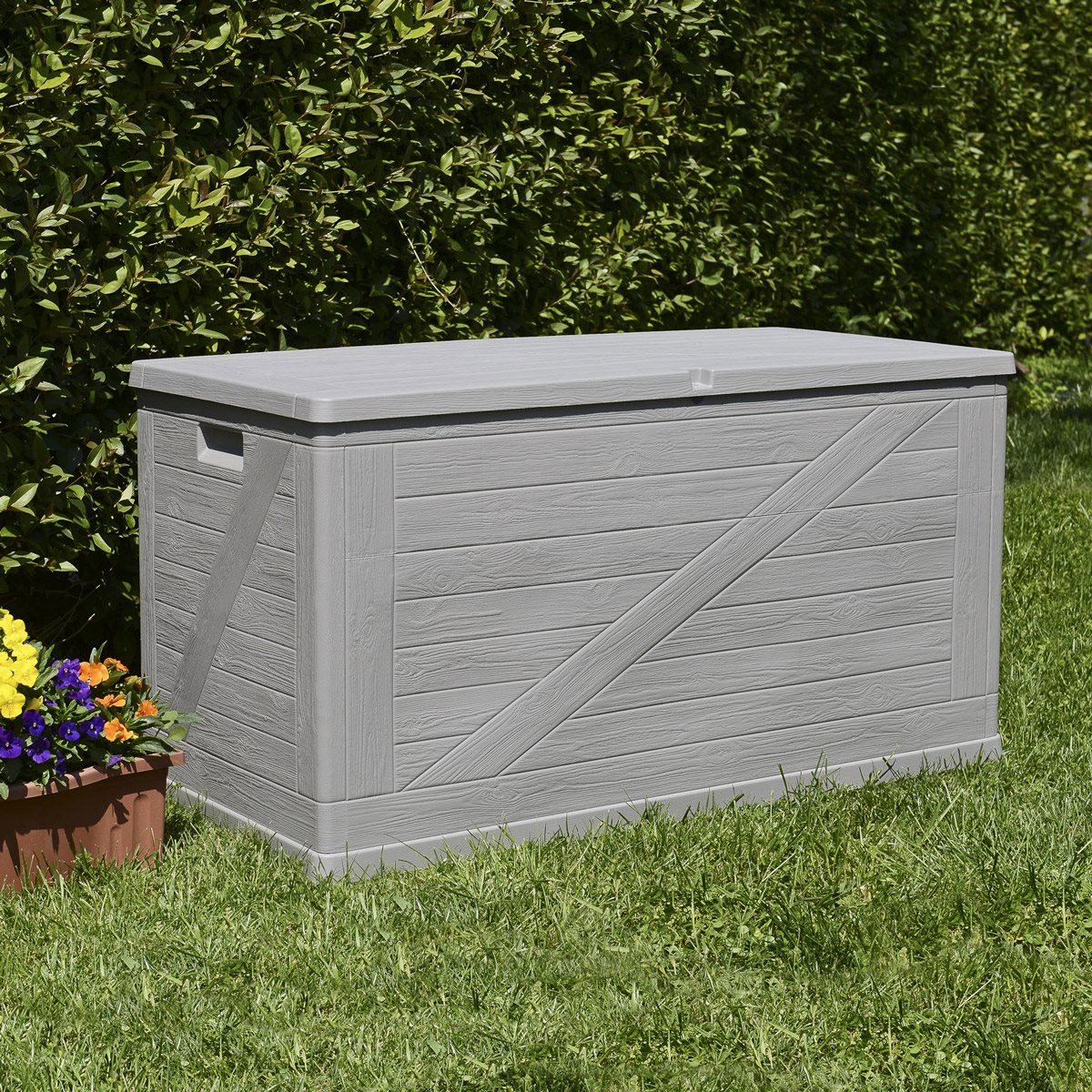 Toomax Wood 420 liter opbergbox - grey