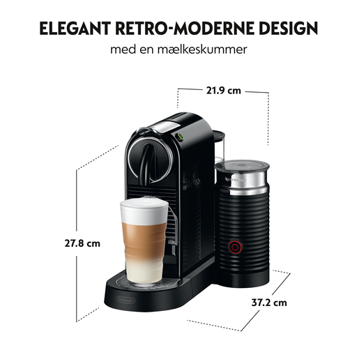 Nespresso Citiz & Milk D123 Kaffemaskine, Black