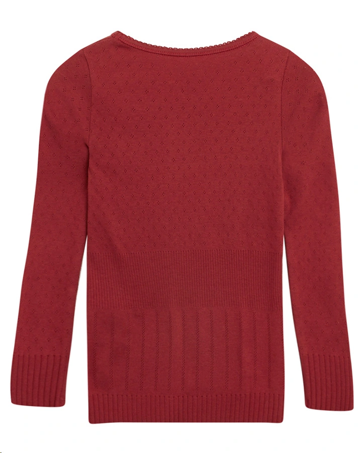 Langarmshirt BASIC DORIA MINI in rosewood