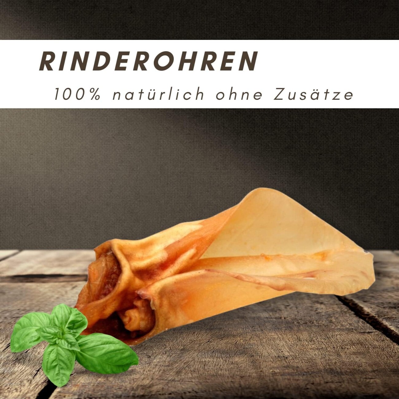 Supravit Rinderohren 1kg Hundekausnack