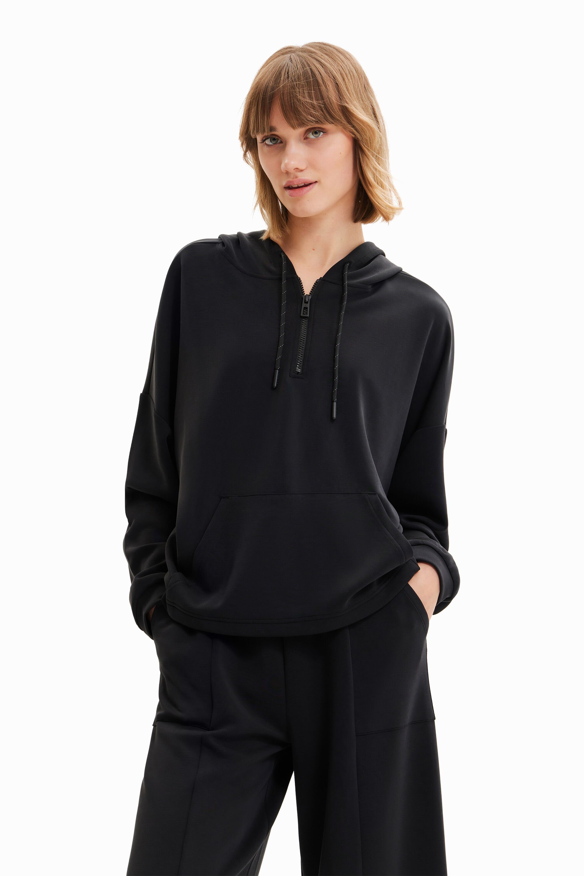 Sweat-shirt oversize doux
