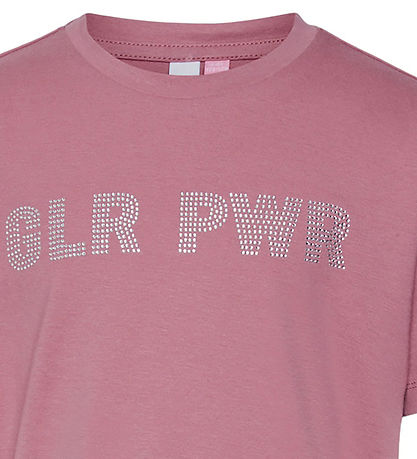Vero Moda Girls T-shirts - VmStudy - Mesa Rose/Sølver Rhine Ston