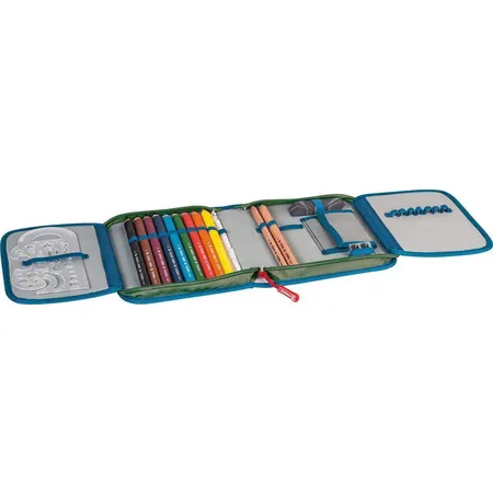 BRUNNEN Schüler-Etui 2 Klappen gefüllt, Dinosaurier