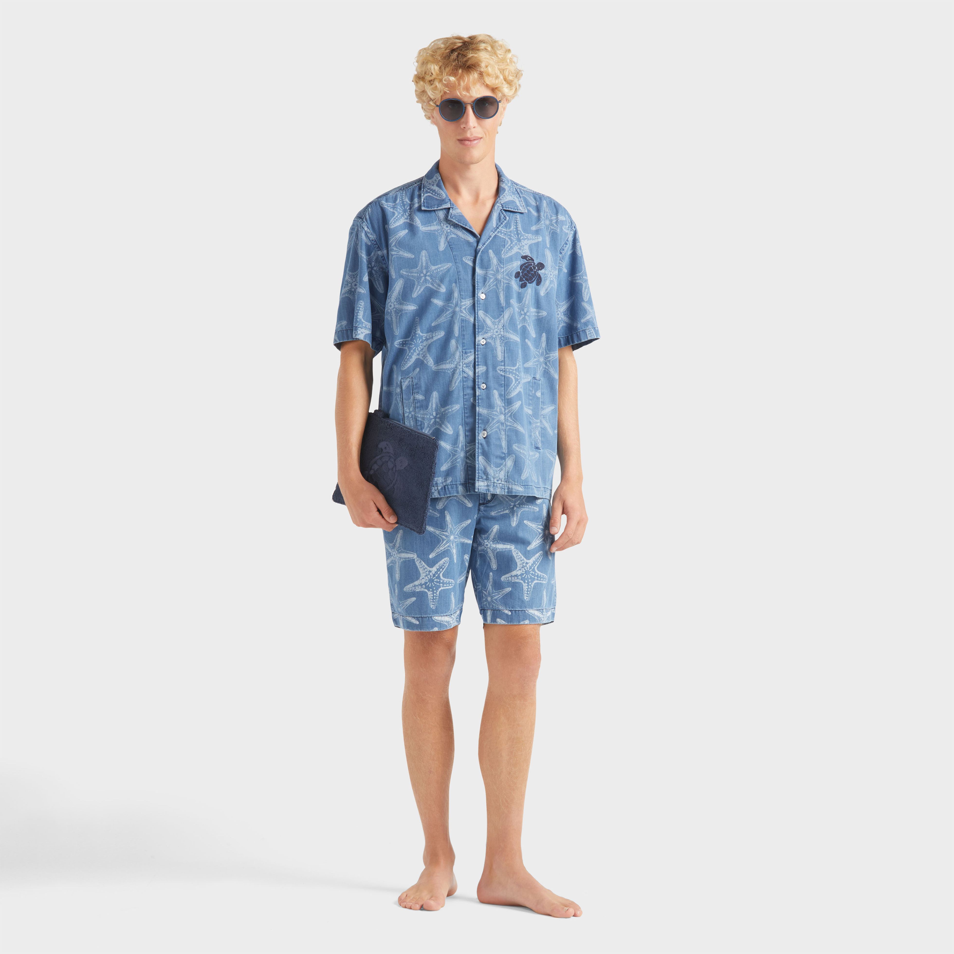 Chemise en jean homme imprimé Starfish Light