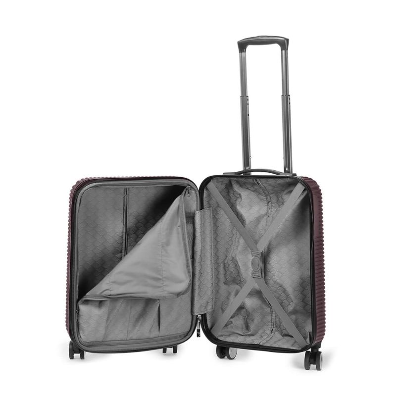 Lot de 3 valises rigides Takai Extensibles 55, 67 et 77 cm Burgundy