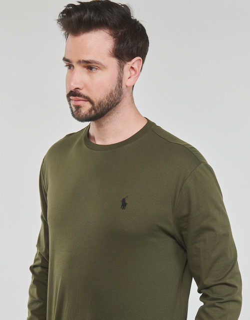Polo Ralph Lauren - TSHIRT MANCHES LONGUES EN COTON Kaki