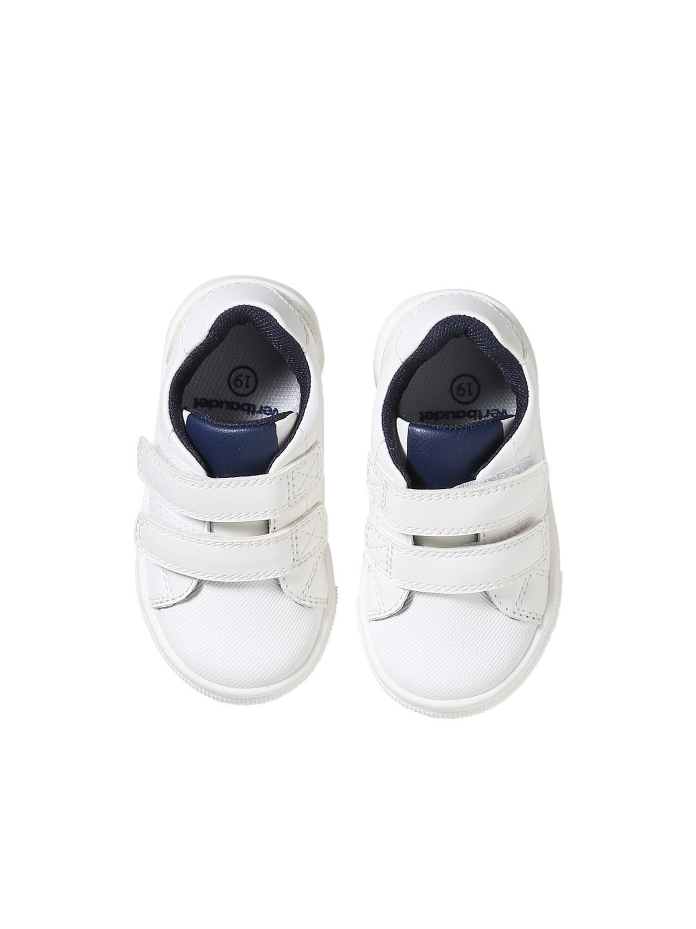 Vertbaudet Baby Klett-Sneakers weiß