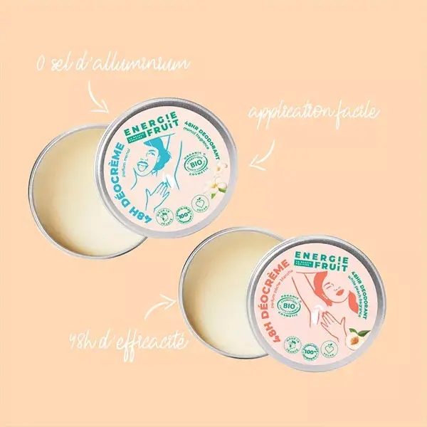 Creme de frutas energético Decocreme 48h Monoi orgânico 45g