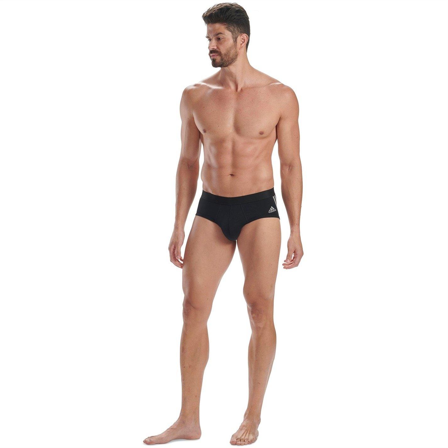 adidas Flex cotton 3 stripe brief 3p