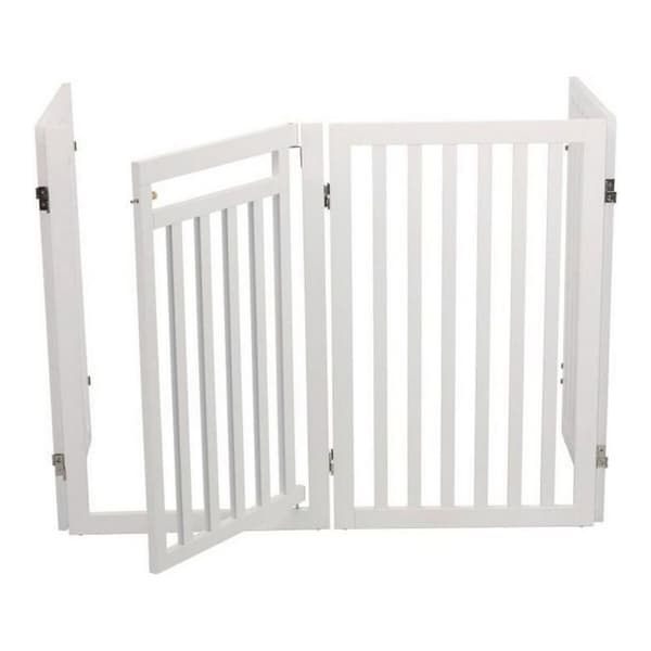 Tilgangsdør Trixie Hund Hvit 60-160 x 81 cm