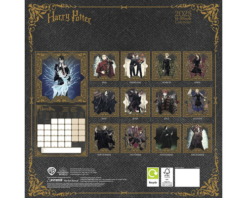 Wandkalender Harry Potter Magisch 2025 30x30 cm