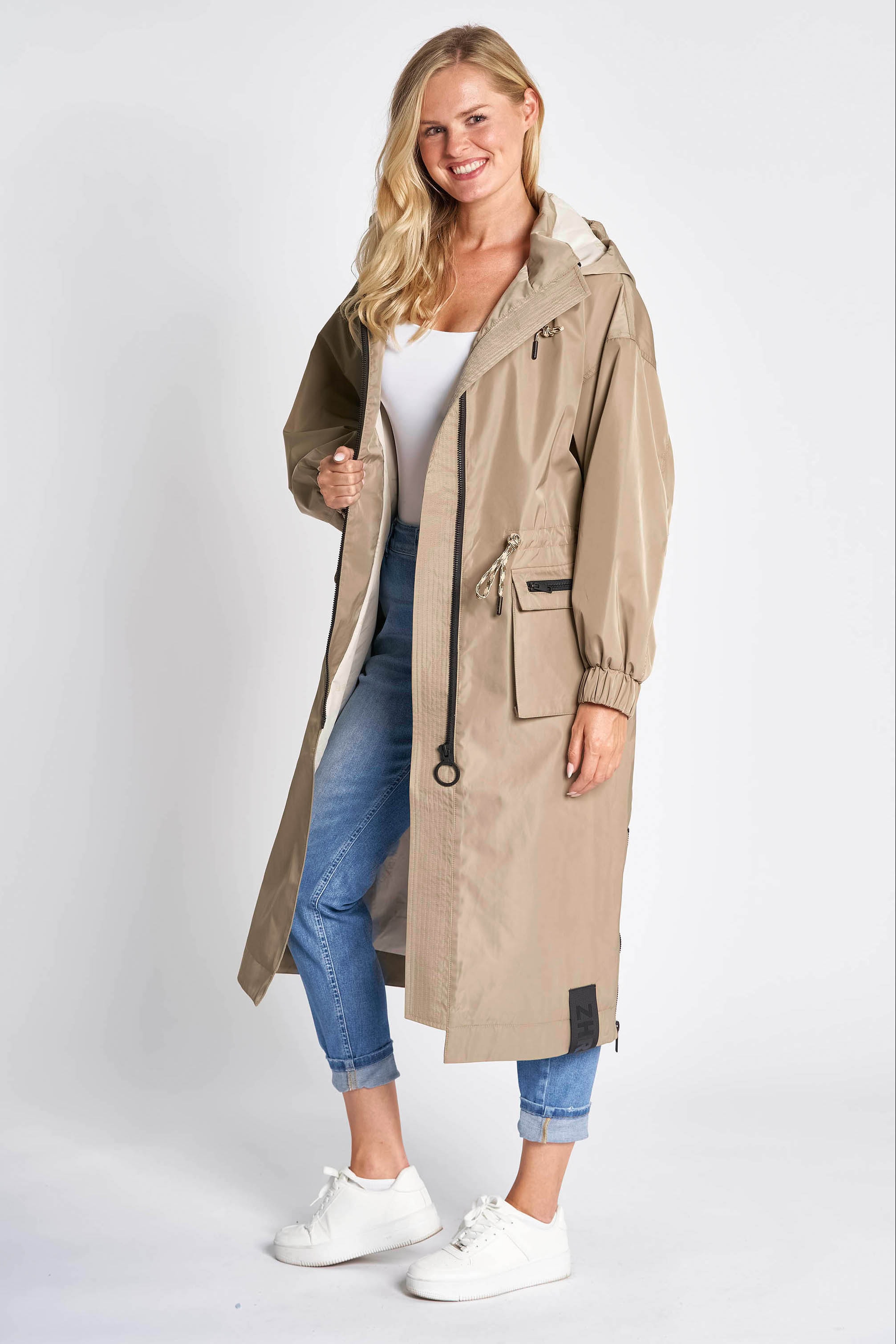 Zhrill Allwetterjacke »ZHAILA« mit Kapuze mit seitlichen Eingrifftaschen und Kapuze