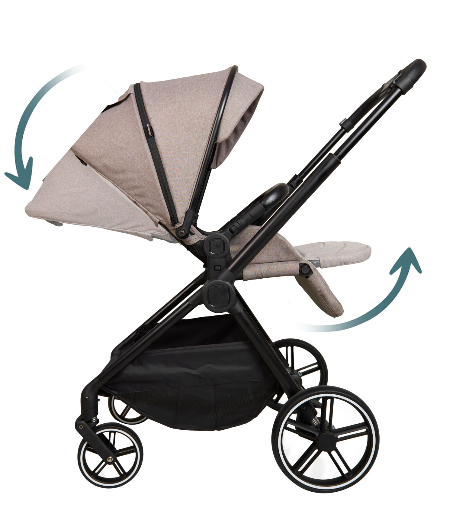 Prénatal kinderwagen compleet Taupebrown