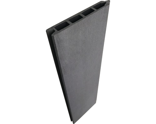 Enkelvoudig profiel Konsta insteekhek WPC 177 x 15 cm grijs