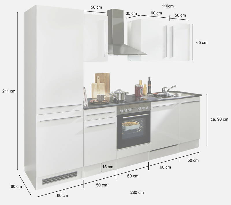 Yourkitchen Küchenblock 280 JAZZ