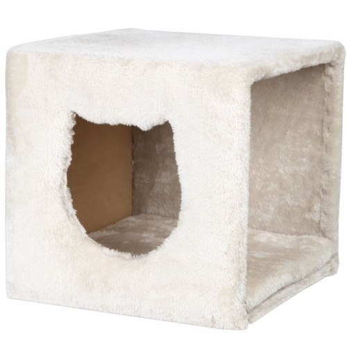 Cama quadrada para gatos, cinza