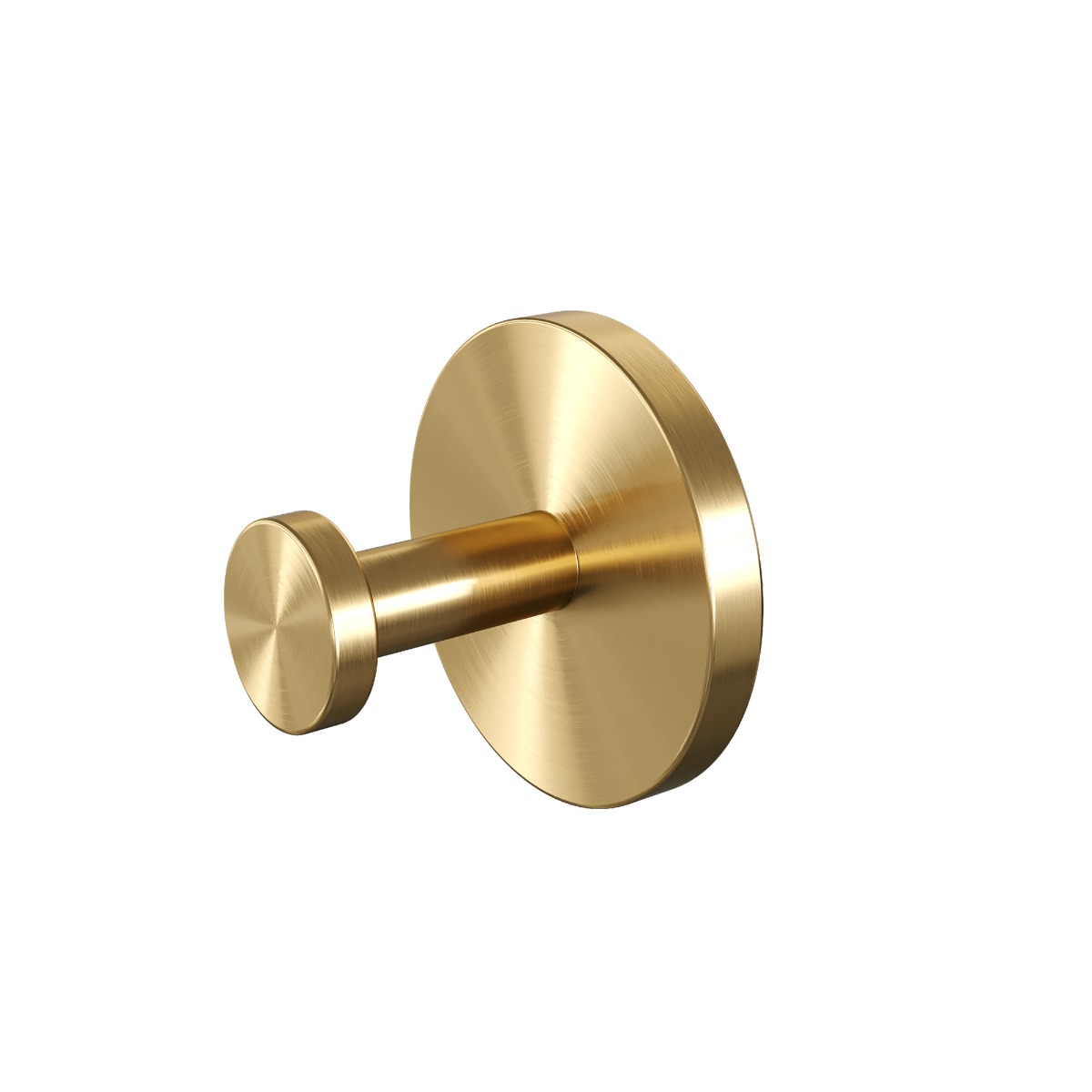 Brauer Gold Edition set met handdoekhaak, toiletrolhouder en toiletborstelset messing geborsteld PVD