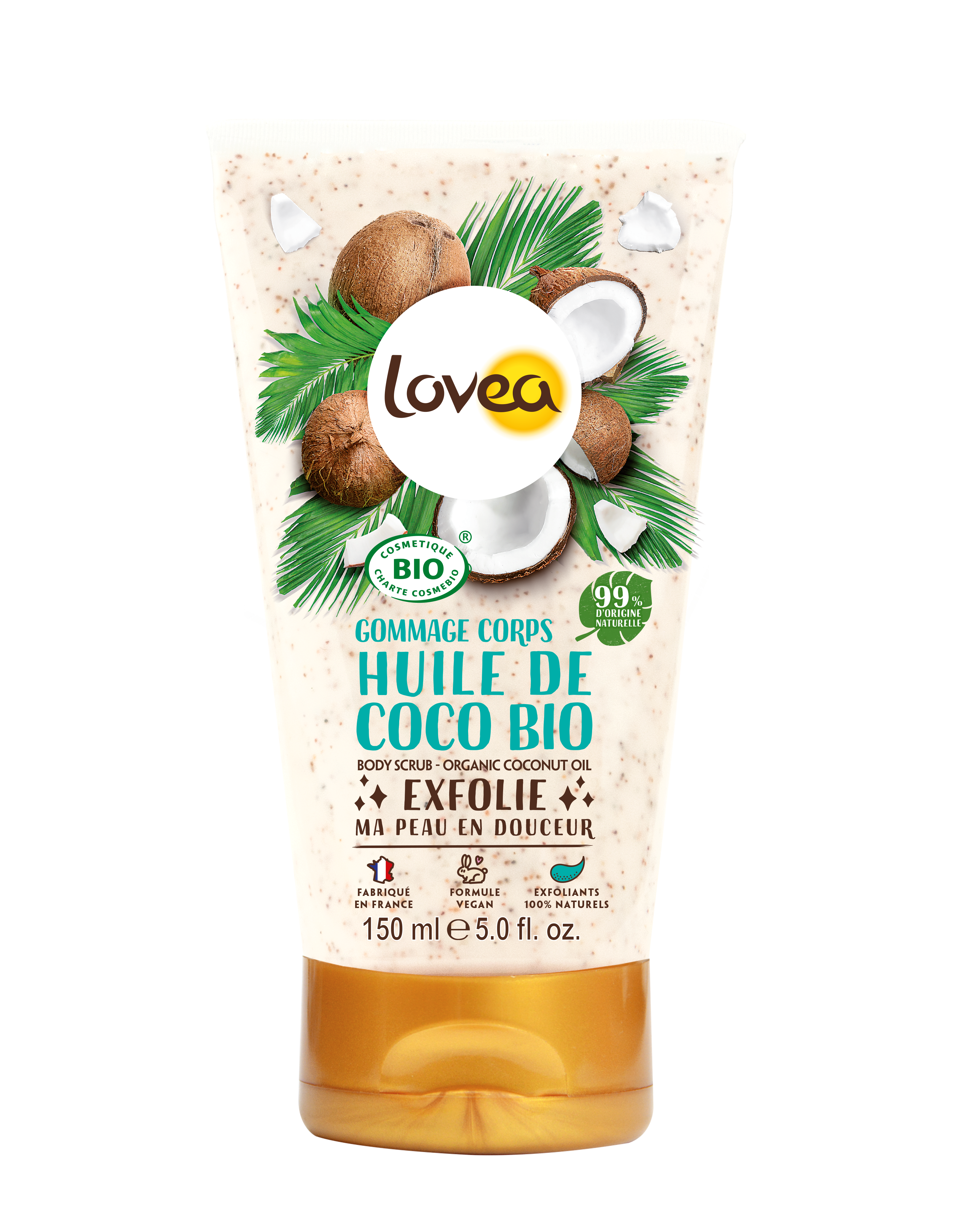 Lovea Körperpeeling<br>150 ml, bio-Kokosnussöl