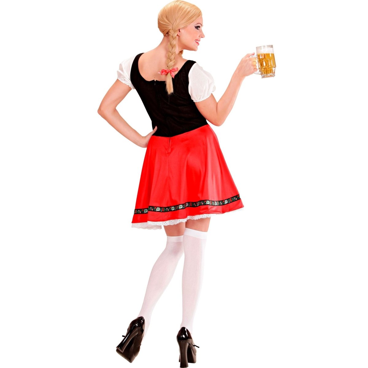 Rood Witte Dirndl Jurk Oktoberfest Dames