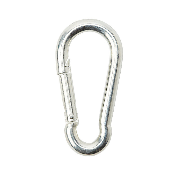 Porte-mousqueton type pompier Diall 8 cm