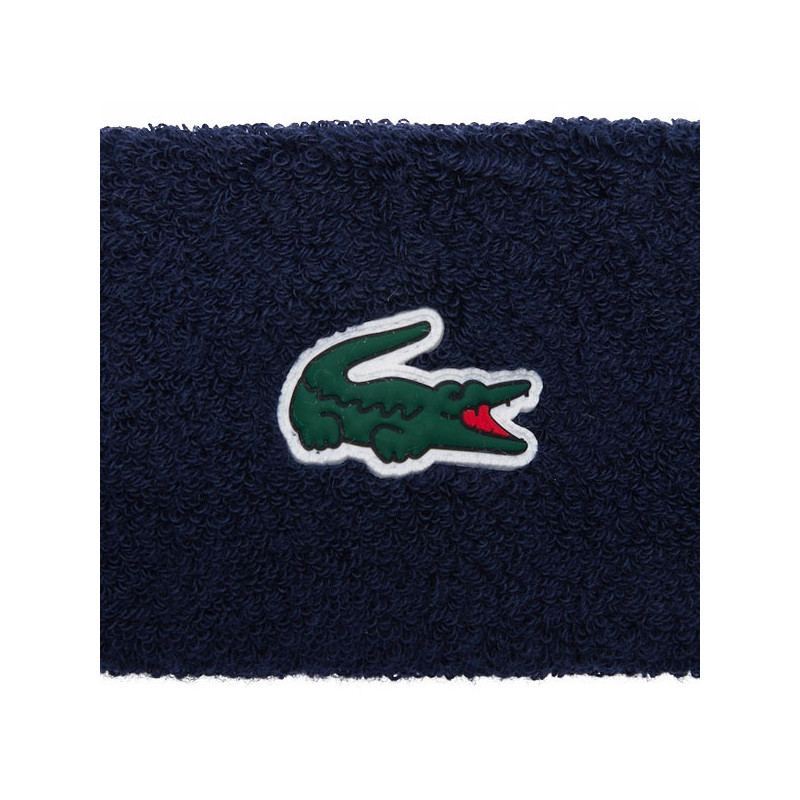 Bandeau éponge Lacoste blanc ou marine
