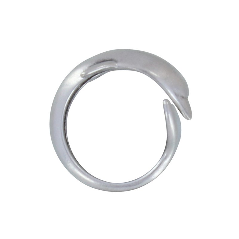 Bague Métal Argenté Dauphin
