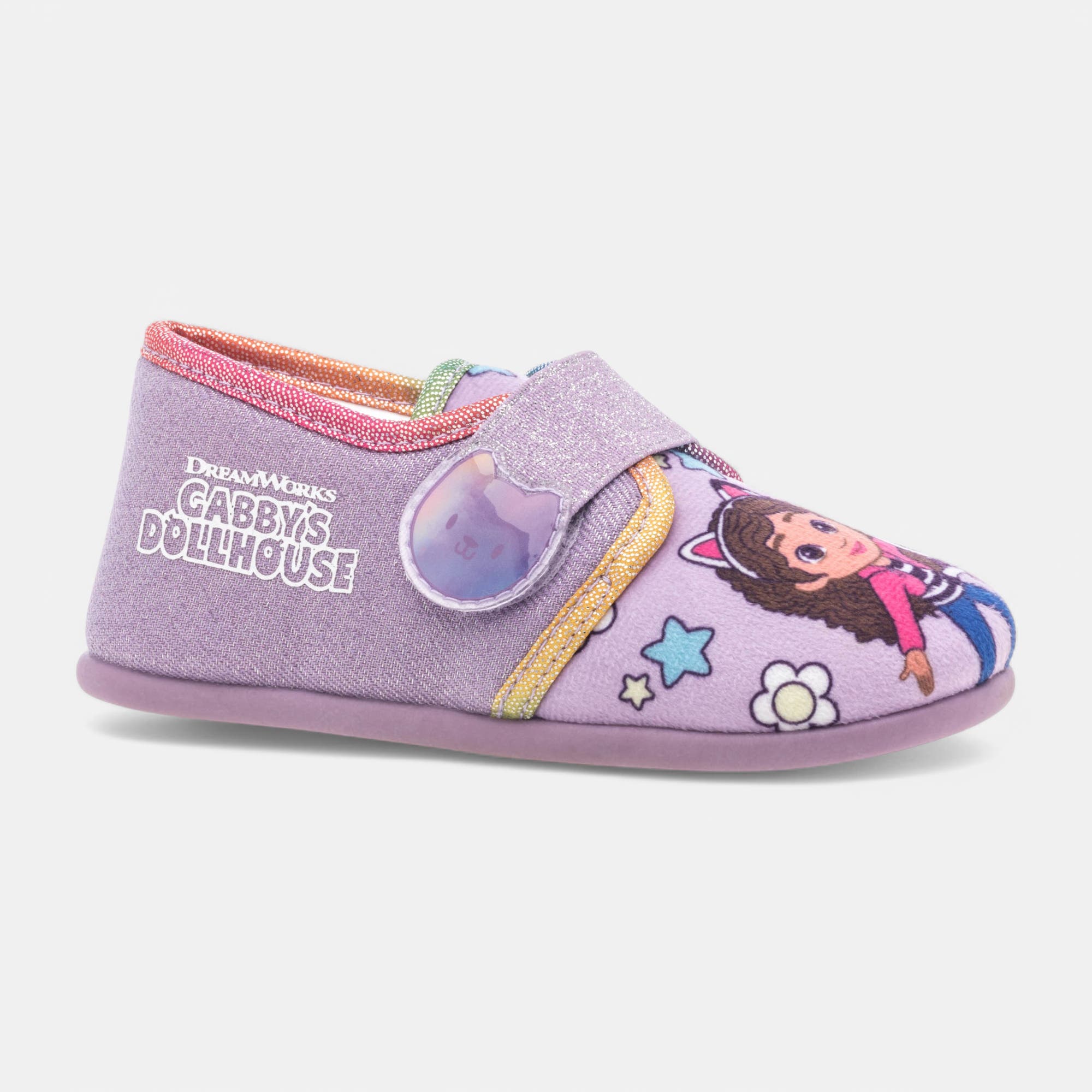 Pantoufles attaches velcros Fille violet