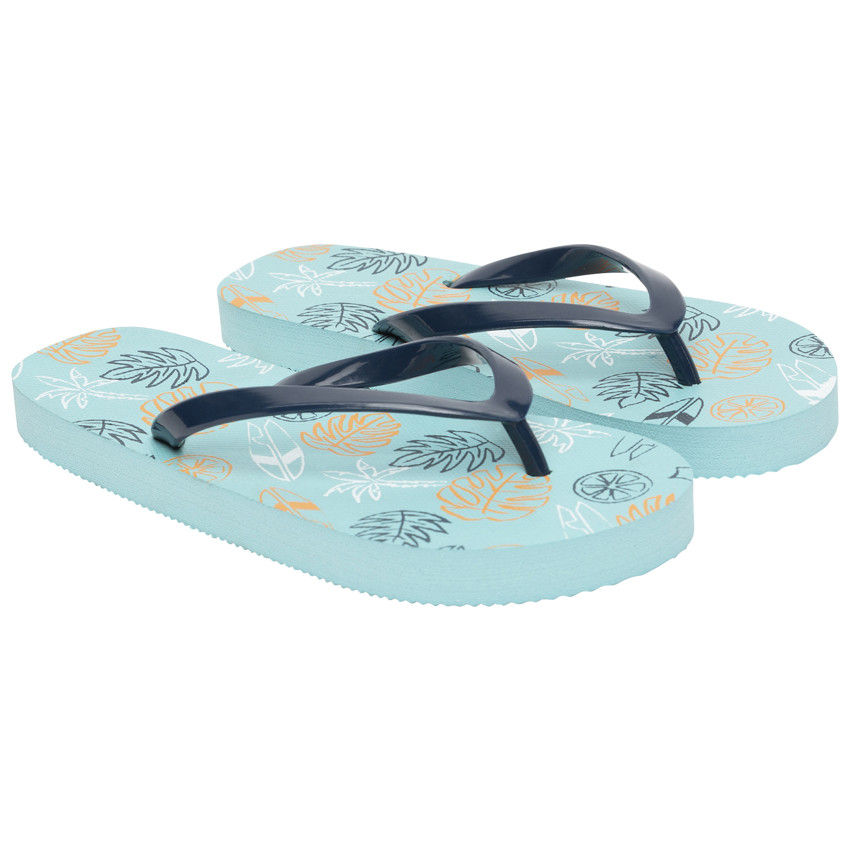 Tongs imprimé feuillage pour garçon avec lanière selon l'âge