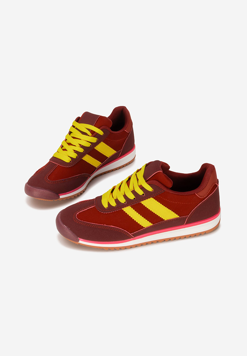 Baskets pour femme bordeaux Catia