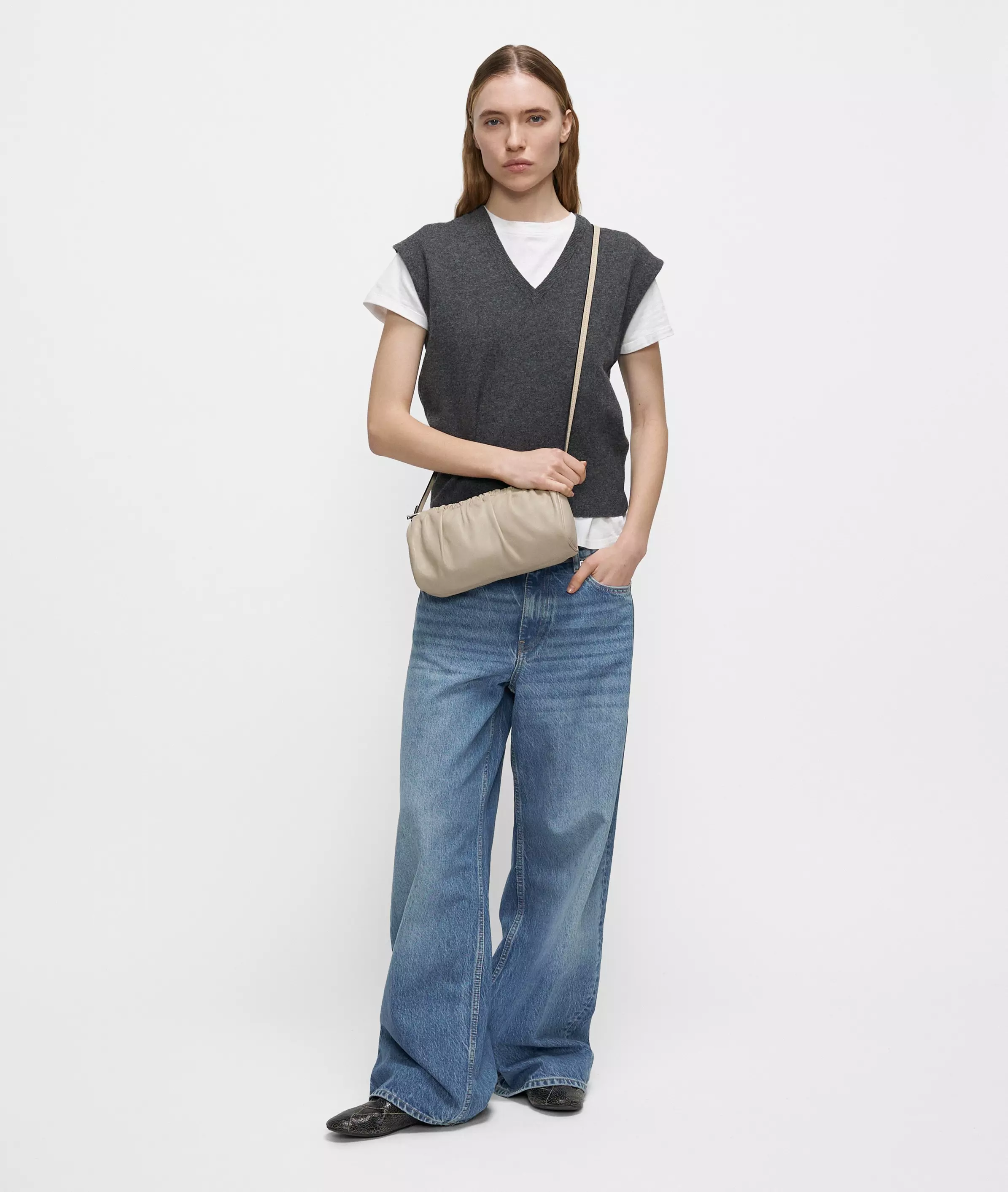 Cloud II Hobo XS Small sheepskin leather hobo bag