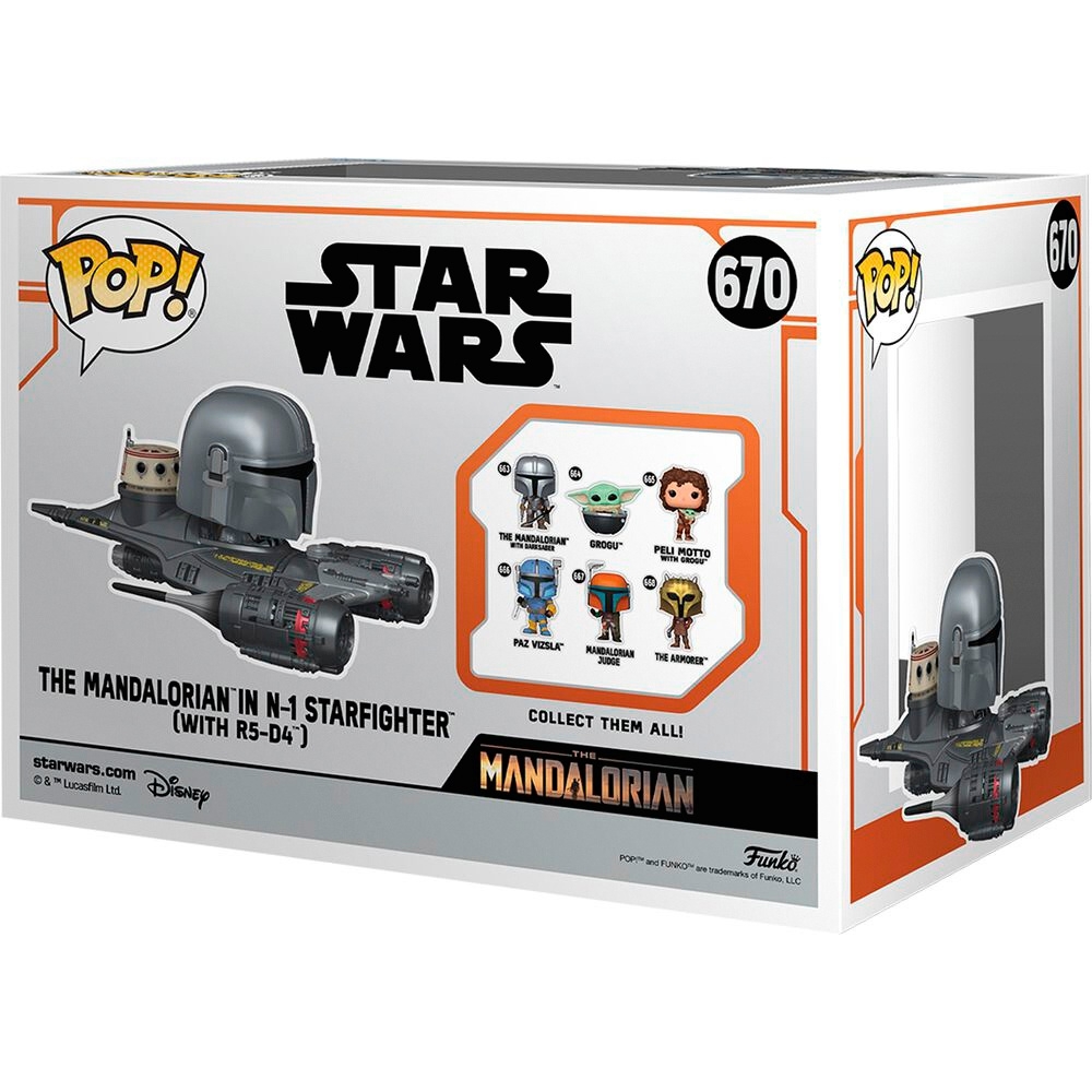 POP! Vinyl 670: Star Wars The Mandalorian im N-1 Sternenjäger (mit R5-D4)