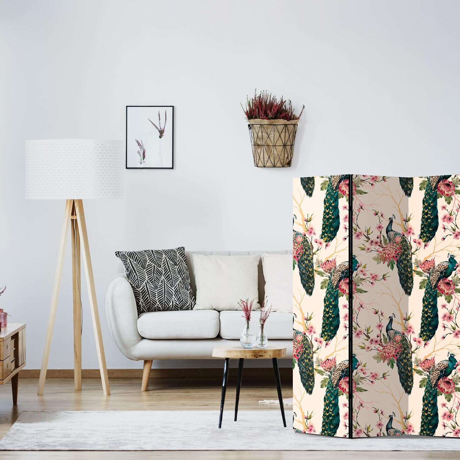 Paravent Doppelseitiger - Paravent Raumteiler Innen - Eklektisch Motiv - 172x135 cm CF7934827