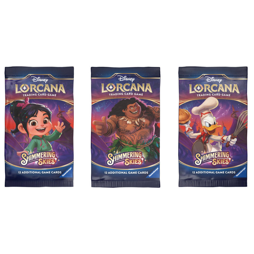 Disney Lorcana TCG Shimmering Skies sleeved booster