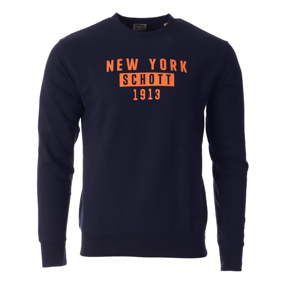 Schott Sweat Marine Homme Schott 752
