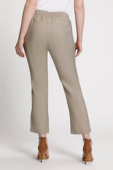 7/8-Hose, schmales Bein, Elastikbund, Zipptaschen